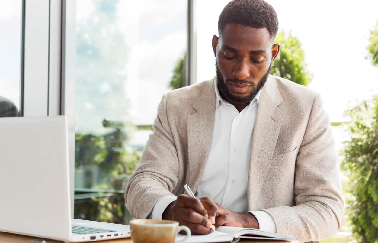 Accounting & Bookkeeping - Business owner reviewing financial reports
