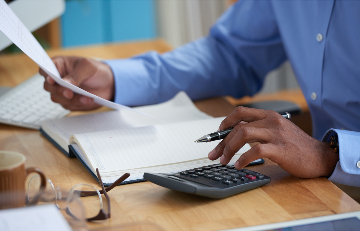 Payroll professional meeting with business owner